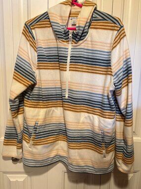 O'Neill Women's Fleece Pullover 1/4 Zip Hooded  Size XL